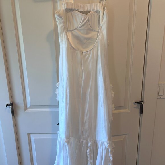 Latest Scoop - Curve Enhancing Bustier Midi Dress White - Picture 4 of 6